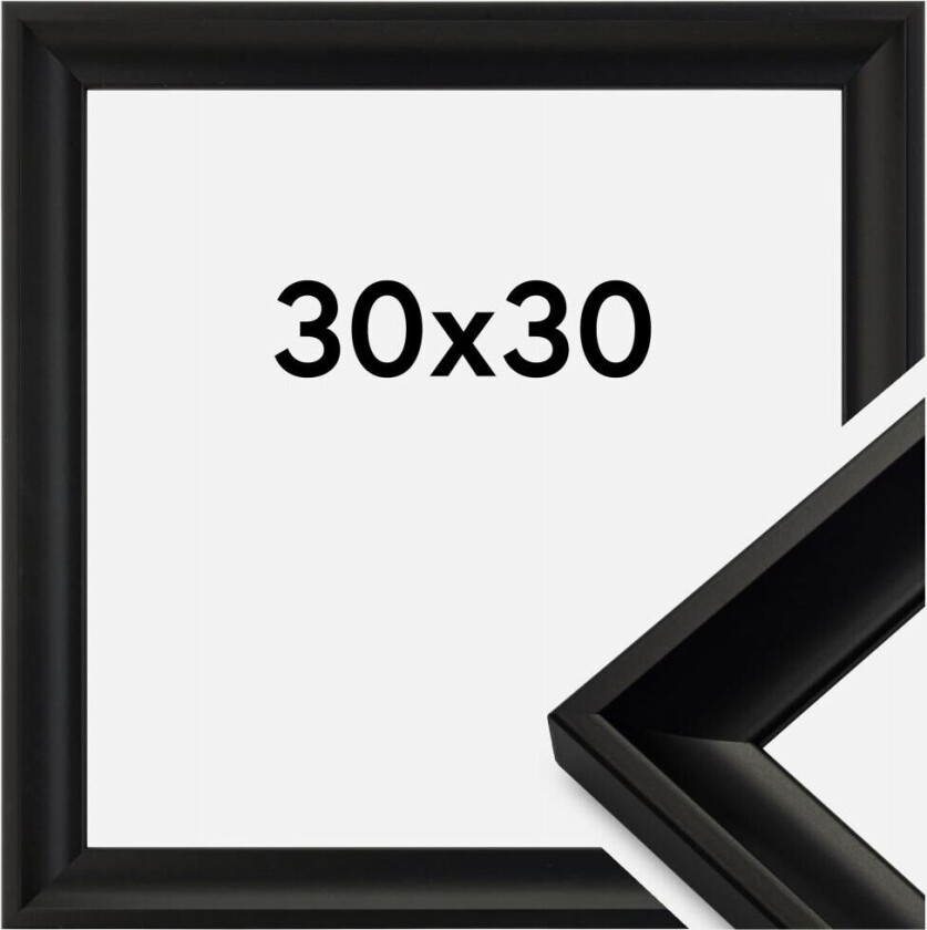 Ramme Öjaren Akrylglass Svart 30x30 Cm