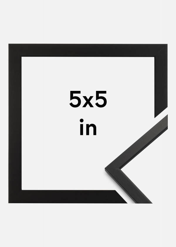Ramme Edsbyn Akrylglass Svart 5x5 Inches (12,7x12,7 Cm)