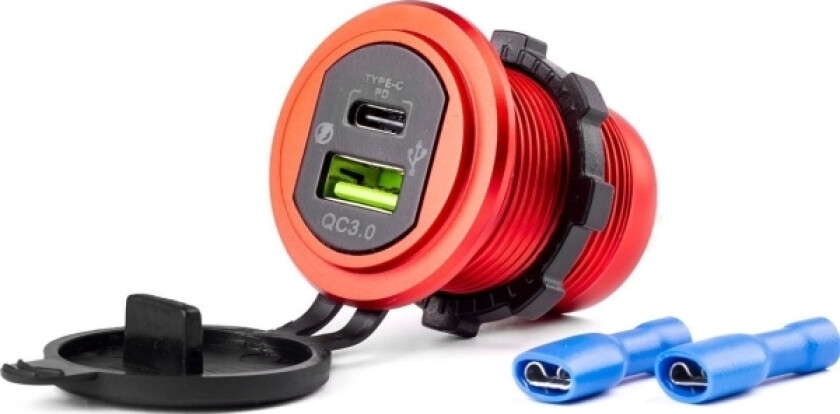 Wodoodporna Ladowarka Z Gniazdami Usb + Usb-C 12V 24V Mod-09 -02859