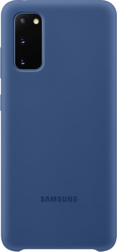 Silicone Cover Ef-Pg980 - Baksidedeksel For Mobiltelefon - Silikon - Marineblå - For Galaxy S20, S20 5G