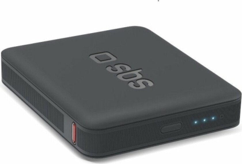 Sbs Powerbank Med Høj Densitet På 5000 Mah. Sort