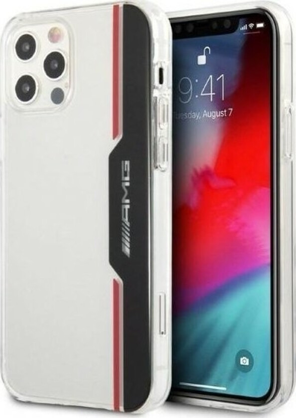 Amg Amhcp12mtvlbr Iphone 12/12 Pro 6,1" Transparent Hardcase Electroplate Vertical