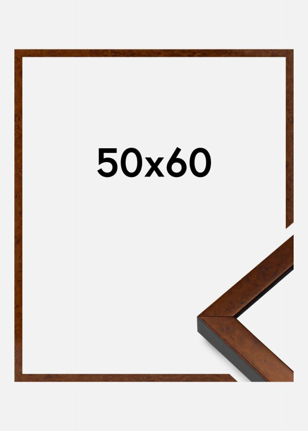 Ramme Ares Akrylglass Burr Walnut 50x60 Cm