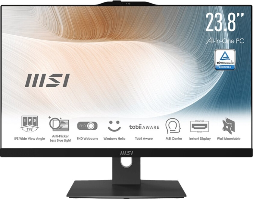 Msi Modern Am242p 12M 696De - Alt-I-Ett Core I5 1240P / Inntil 4.4 Ghz - Ram 8 Gb - Ssd 512 Gb - Nvme - Intel Iris Xe Graphics - Gigabit Ethernet, Ie