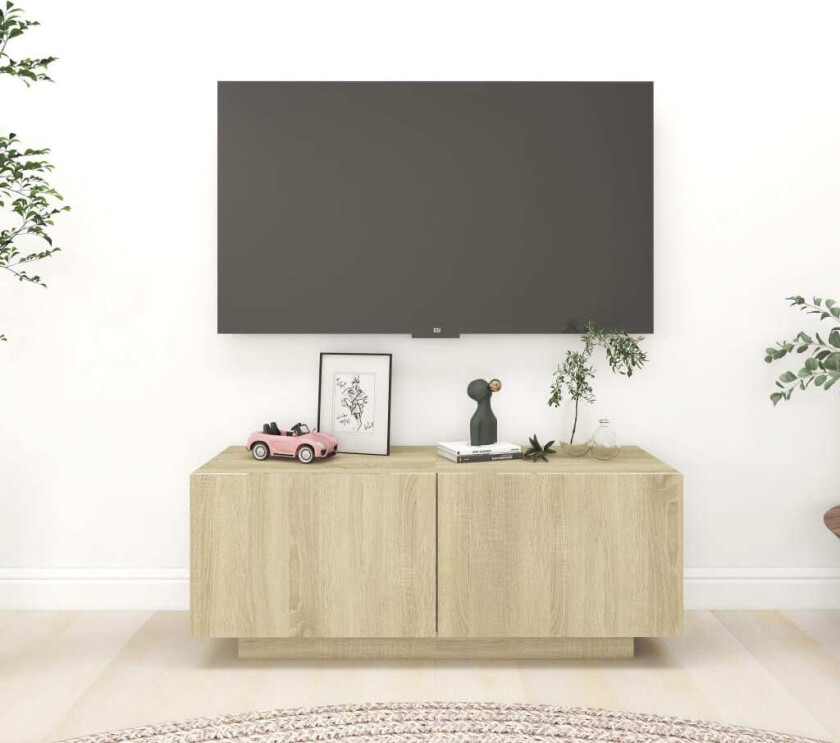 Bilde av TV-benk sonoma eik 100x35x40 cm sponplate