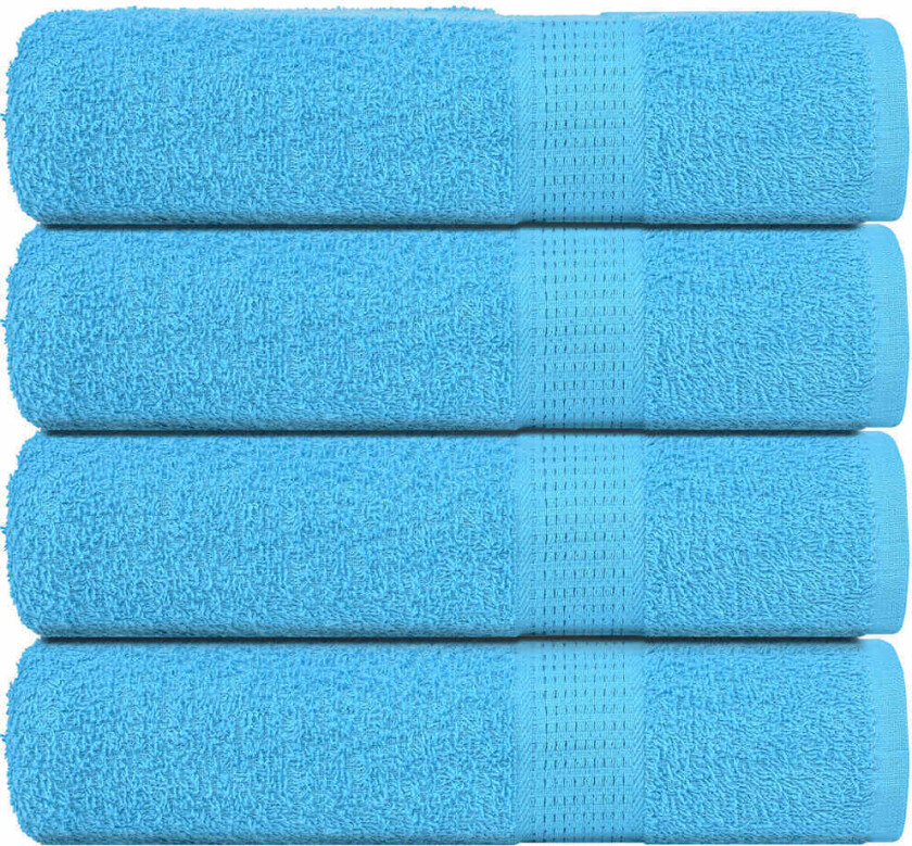 Dusjhåndklær 4 stk turkis 70x140 cm 360 g/m2 100 % bomull
