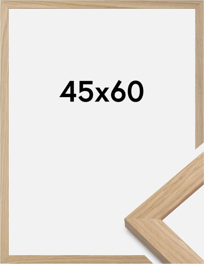 Ramme Oak Wood Akrylglass 45x60 Cm