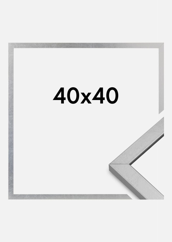 Ramme Minerva Akrylglass Sølv 40x40 Cm