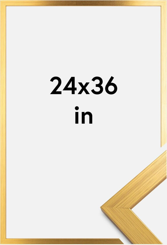 Ramme Gold Wood 24x36 Inches (60,94x91,44 Cm)