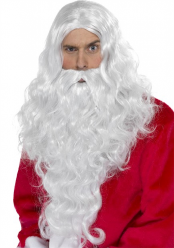 Lang Nisse parykk og skjegg