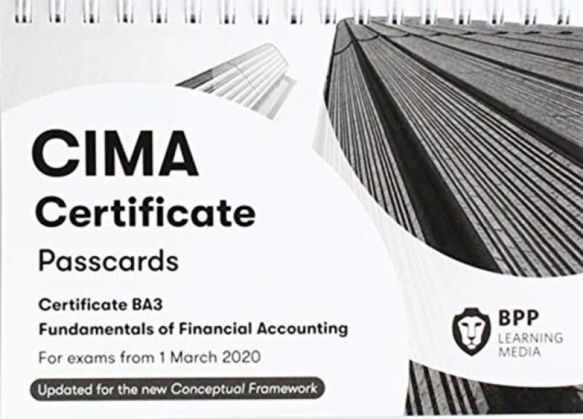 CIMA BA3 Fundamentals of Financial Accounting av BPP Learning Media