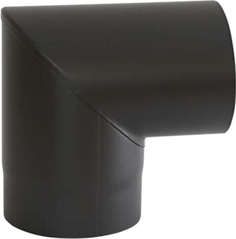 Røykrør kne Ø150 mm 90° uten luke