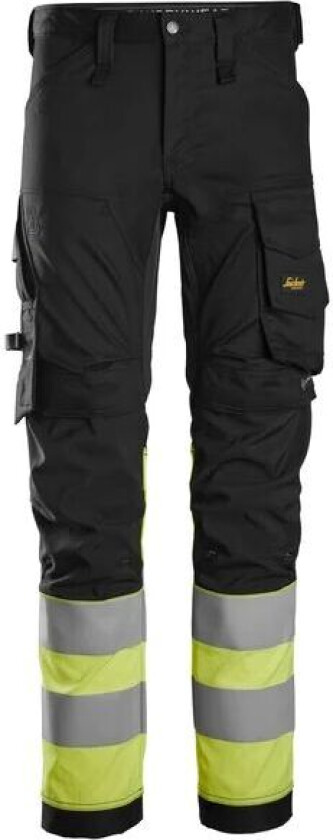 Snickers Workwear Snickers Workwear Bukse 6334 Kl1 Sort/gul, Str 50