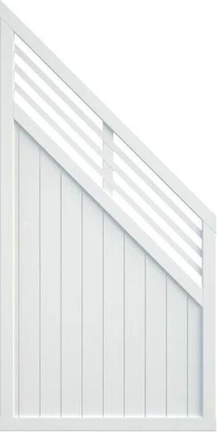 Levegg Reena 90x180/90 Hvitmalt. 33x57 Mm Ramme. 12 Mm Panel