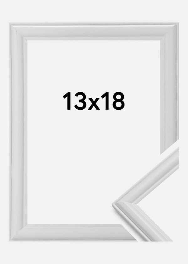 Ramme Line Hvit 13x18 Cm
