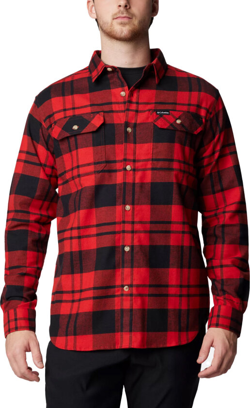 Columbia Men's Flare Gun Stretch Flannel Sail Red River Crossing Plaid M