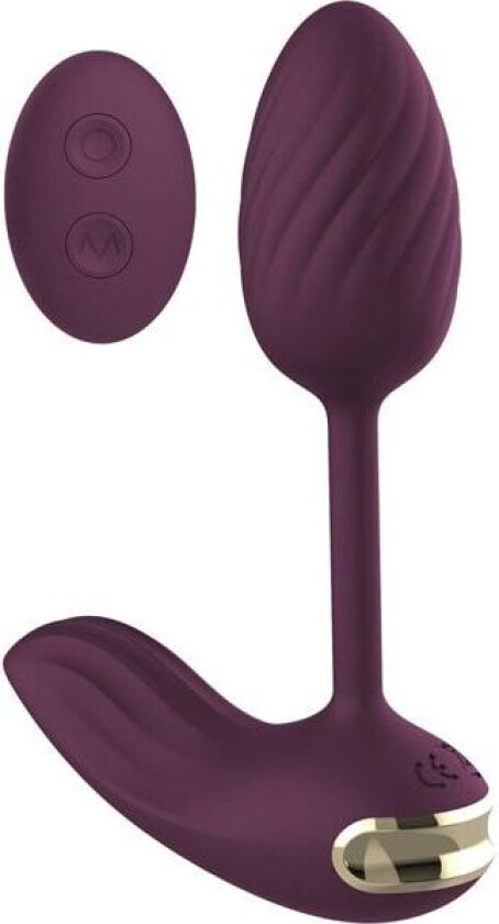 Essentials Flexible Wearable Vibrating Egg Purple Vibrerende egg