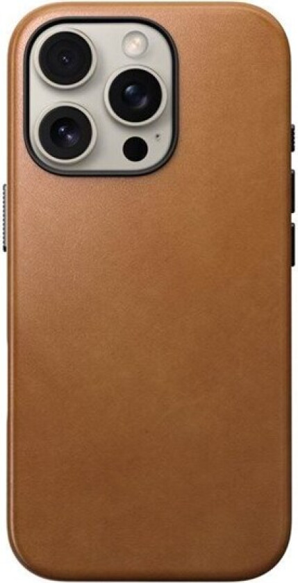 Traditional Leather case english Tan-C iPhone 16 Pro