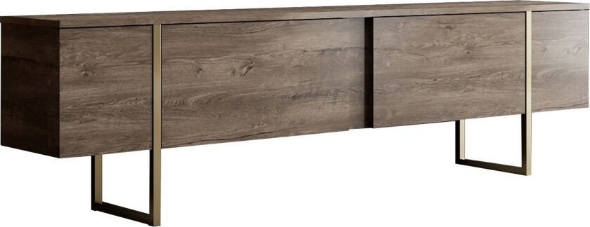 Luxe TV-benk 180x50 cm Brun/Gull -