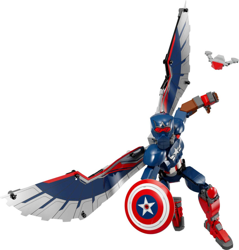 Super Heroes Byggbar figur av nye Captain America 76296