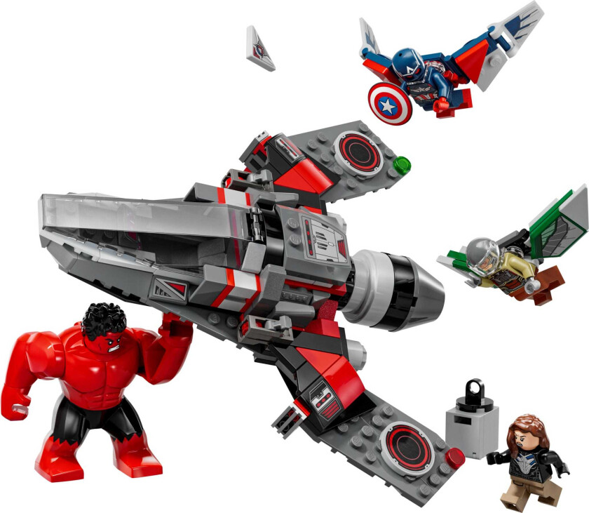 Super Heroes Captain America i kamp mot Red Hulk 76292