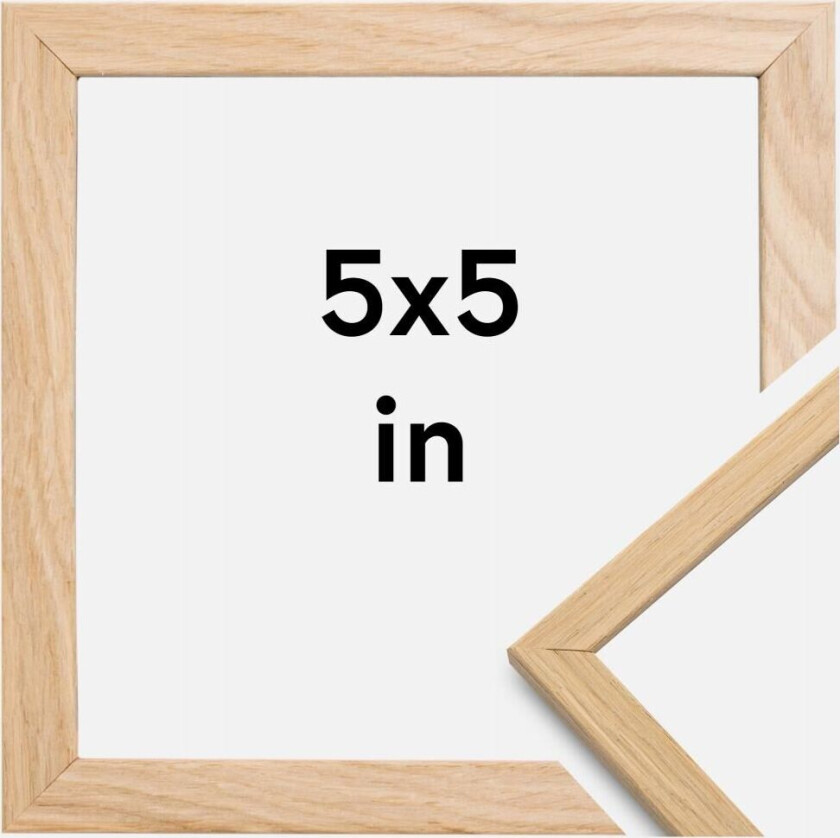 Ramme Edsbyn Akrylglass Eik 5x5 Inches (12,7x12,7 Cm)