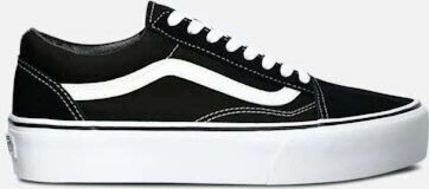 Old Skool Platform Black/White Dame 36