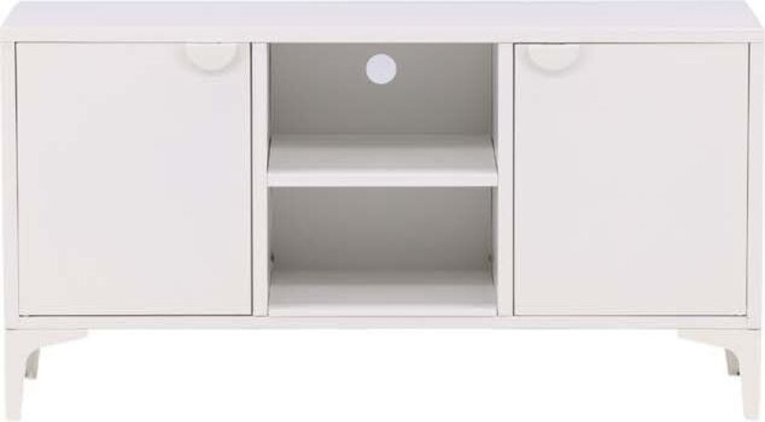 Piring TV-bord 2 dører 1 hylle hvit.