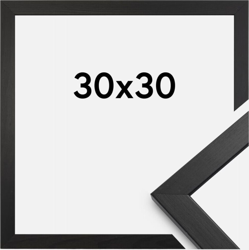 Ramme Stilren Svart 30x30 Cm