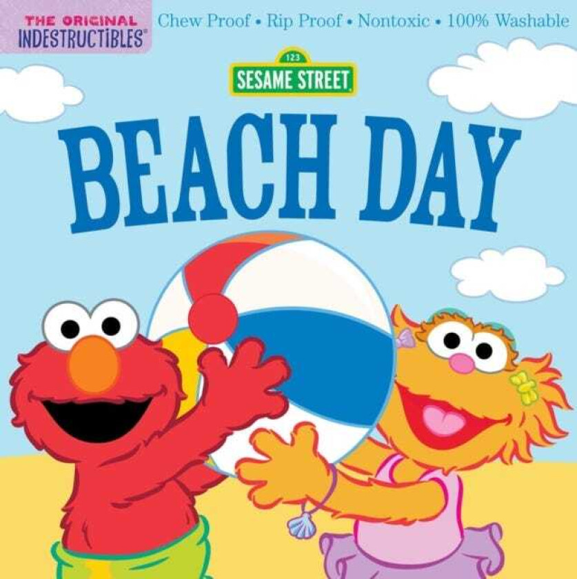 Indestructibles: Sesame Street: Beach Day Chew Proof · Rip Proof · Nontoxic · 100% Washable (Book for Babies, Newborn Books, Safe to Chew)