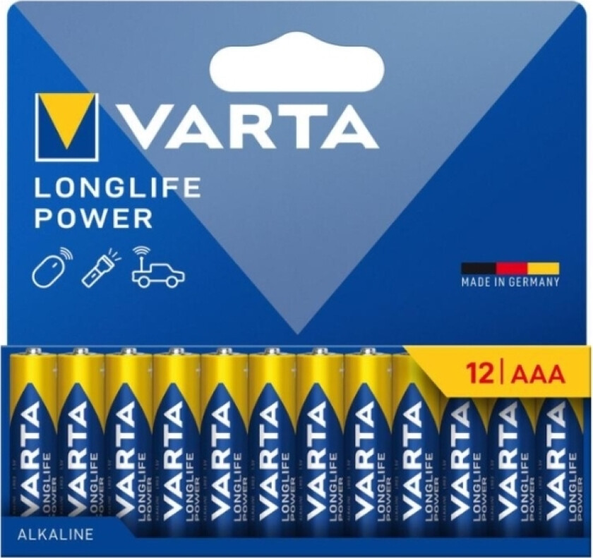 Batteri Longlife Power Aaa Nyhet 12Stk. - Batteri (4903121782)