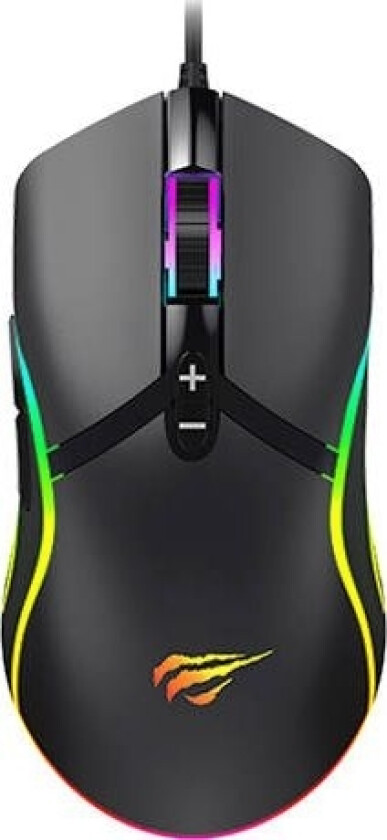 Ms1026, Høyre Hendt, Laser, Usb Type-A, 6400 Dpi, Sort