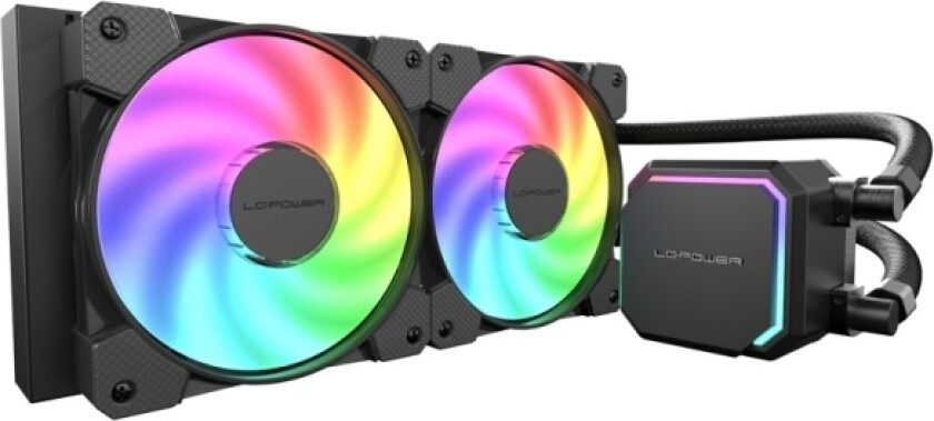 Lc-Power Cpu-Kjøler 250W 2X120mm For Intel Opp Til 1851, Opp Til Amd5, Svart