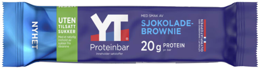 TineYt Proteinbar Melkesjokolade/Brownie 50g