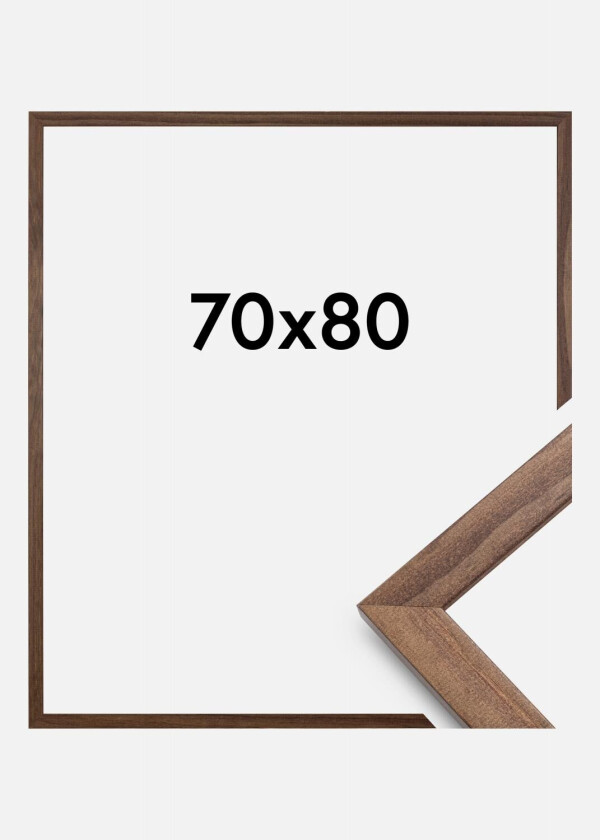 Ramme Stilren Akrylglass Valnøtt 70x80 Cm