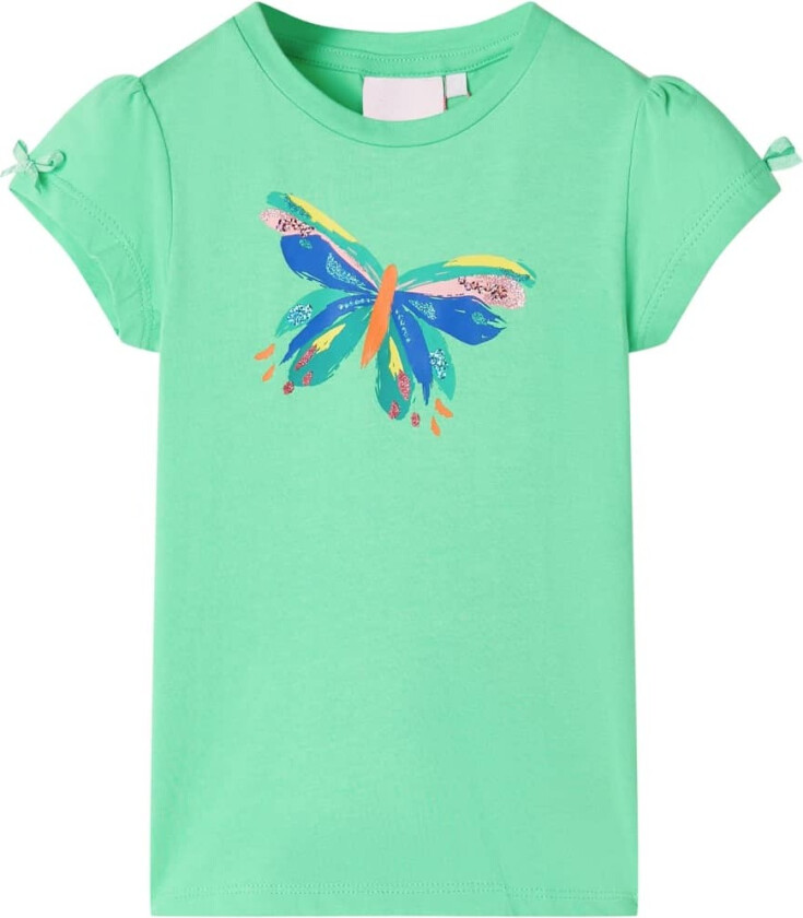 T-skjorte for barn lysegrønn 128