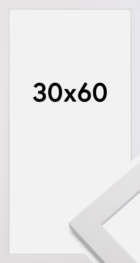 Ramme White Wood 30x60 Cm