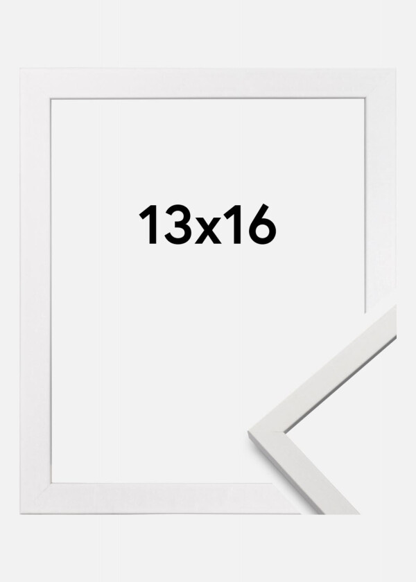 Ramme Edsbyn Akrylglass Hvit 13x16 Cm