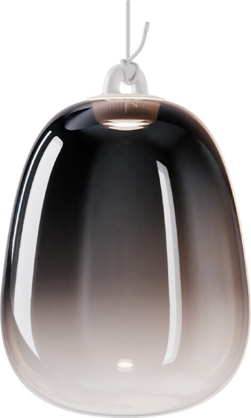 - Oblò Pendel Large 3000K Glossy Røyk/Hvit