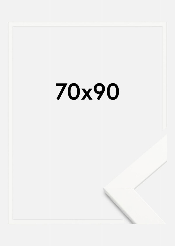 Ramme Trendline Akrylglass Hvit 70x90 Cm