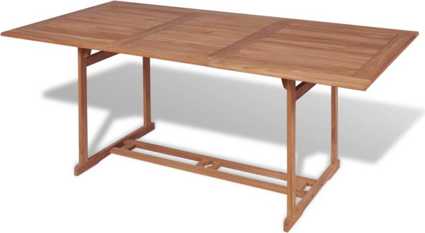 Utendørs spisebord - 180x90x75 cm teak
