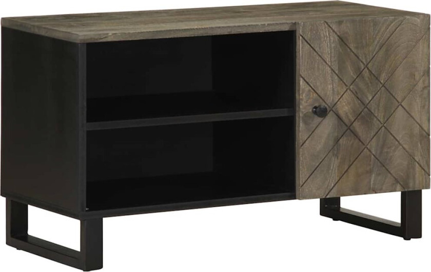 TV-benk svart 80x33x46 cm heltre mango