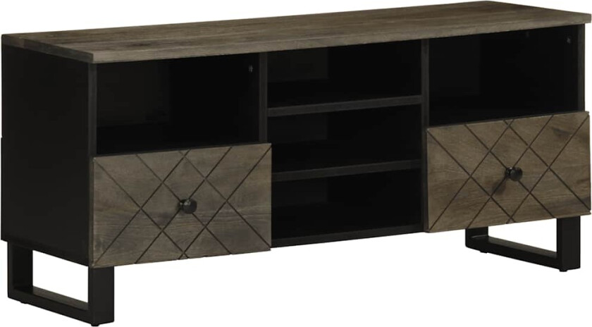 TV-benk svart 100x33x46 cm heltre mango