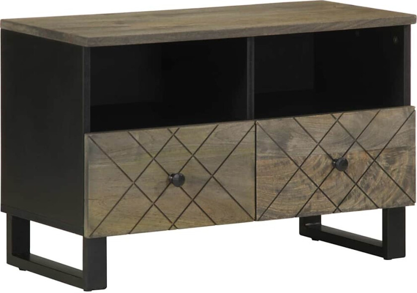 TV-benk svart 70x33x46 cm heltre mango