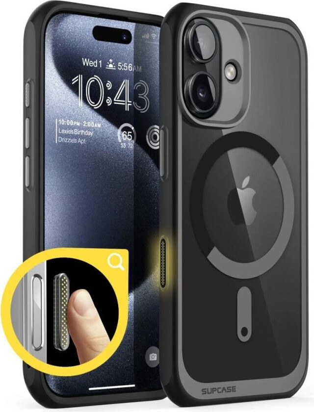 iPhone 16 Unicorn Beetle MagSafe Deksel - Svart