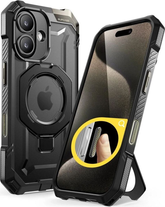 iPhone 16 Unicorn Beetle Grip MagSafe Deksel - Svart