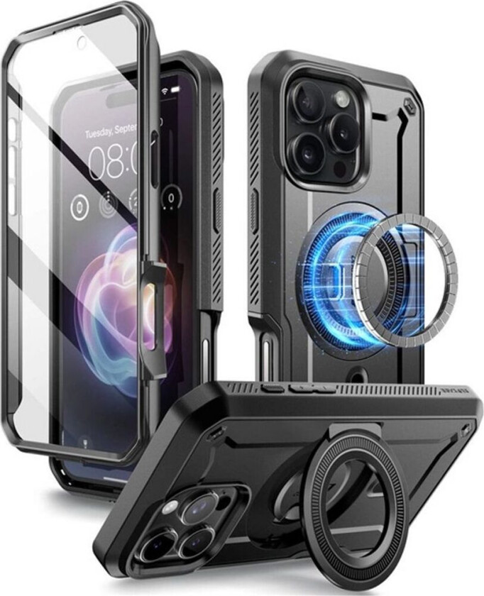 iPhone 16 Pro Unicorn Beetle Pro MagSafe Deksel - Svart