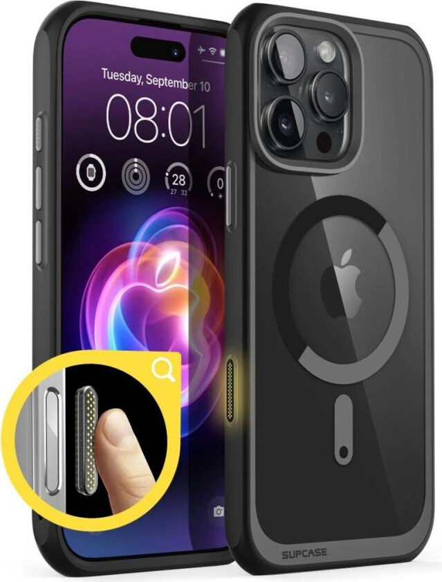 iPhone 16 Pro Unicorn Beetle MagSafe Deksel - Svart