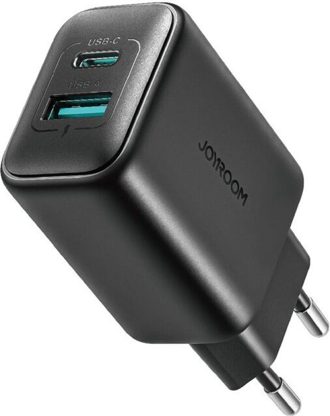 GaN Vegglader USB-C, 45W - Svart