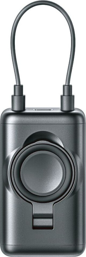5000 mAh bærbar lader for mobil og Apple Watch - Svart